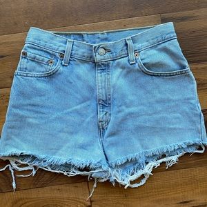 Levi’s Distressed Jean Shorts